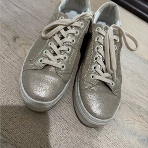 Gold Glitter Women's Sneakers